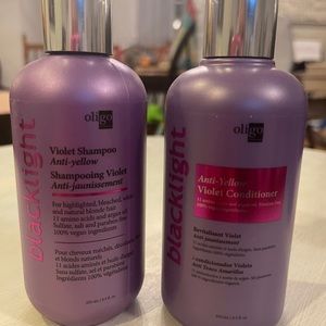 Oligo Blacklight Anti…Yellow Violet Anti Yellow Shampoo and conditioner